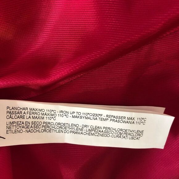 Zara Red Colored Sleeveless Sheath with Back Drape Dress XS - Picture 13 of 14